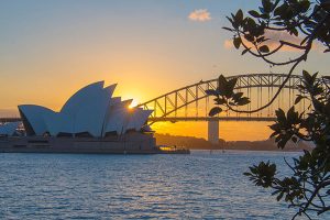 Sydney Opera House at sunset